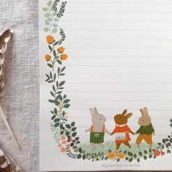 Cecile Berrube Rabbits Notepad|Cottontails Baby