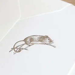 Cottontails handmade card - field mouse|Cottontails Baby