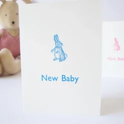 Cottontails New Baby card - blue|Cottontails Baby New
