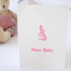 Cottontails New Baby card - pink|Cottontails Baby