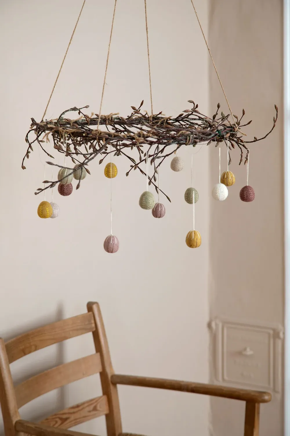 En Gry & Sif - three handmade felt embroidered eggs|Cottontails Baby Outlet