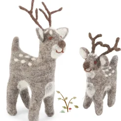 En Gry & Sif cute grey deer - large|Cottontails Baby Online