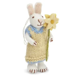 En Gry & Sif little grey rabbit - yellow dress|Cottontails Baby Online