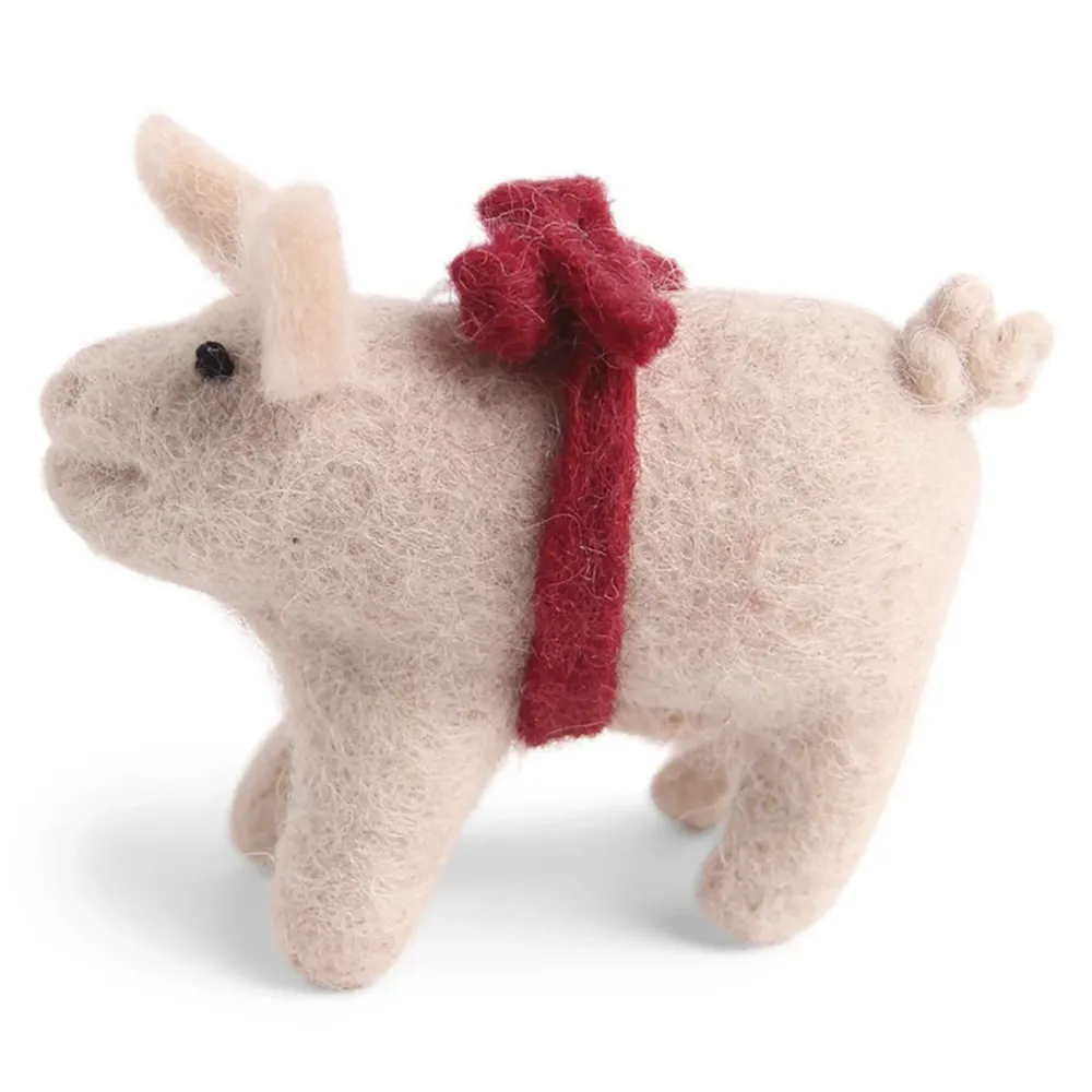 En Gry & Sif Pig with red loop|Cottontails Baby New