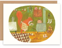 Greeting Card - Baking Squirrel|Cottontails Baby Clearance