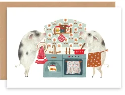 Greeting Card - Kitchen Piggies|Cottontails Baby Clearance