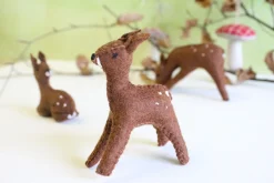 Handmade little felt fawn - standing|Cottontails Baby Online