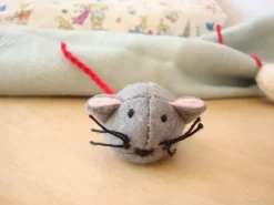 Handmade little felt mouse - grey|Cottontails Baby Hot