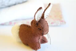 Handmade little felt rabbit - brown|Cottontails Baby Hot