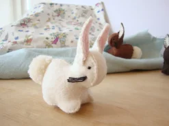 Handmade little felt rabbit - white|Cottontails Baby New