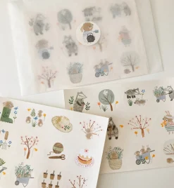 Handmade Paper Stickers - Spring|Cottontails Baby Hot