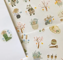 Handmade Paper Stickers - Spring|Cottontails Baby Hot