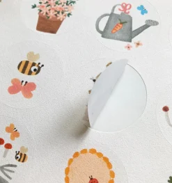 Handmade Paper Stickers - Gardening Bunnies|Cottontails Baby New