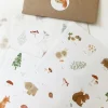 Handmade Paper stickers - White Woodland|Cottontails Baby