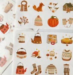 Handmade Paper Stickers - Autumn|Cottontails Baby Sale