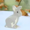 Little wooden woodland animal - grey rabbit|Cottontails Baby Best