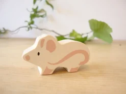 Little wooden woodland animal - mouse|Cottontails Baby