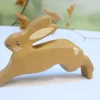 Little wooden woodland animal - leaping hare|Cottontails Baby Discount