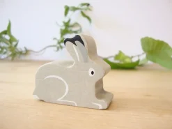 Little wooden woodland animal - snow hare|Cottontails Baby Hot