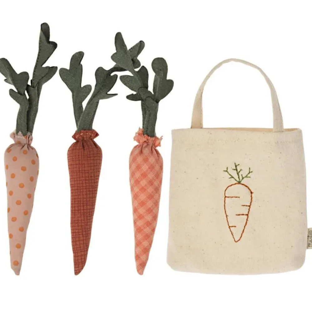 Maileg Cotton Carrots in a Shopping Bag|Cottontails Baby Hot