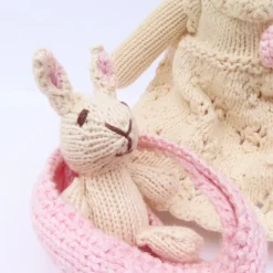 Mother Rabbit and Baby - hand knitted organic cotton|Cottontails Baby Hot