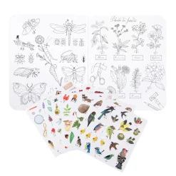 Moulin Roty botanist colouring & sticker book|Cottontails Baby Online