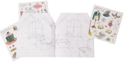 Moulin Roty colour & sticker house book|Cottontails Baby Online
