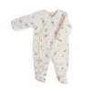 Moulin Roty Floral Baby Sleepsuit - 1 month|Cottontails Baby Best