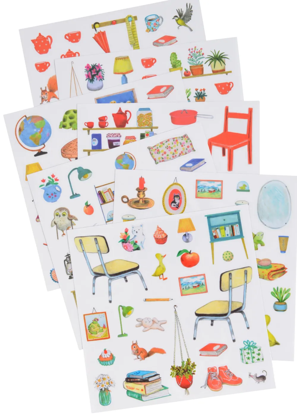Moulin Roty Grand Family sticker book|Cottontails Baby Hot