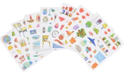 Moulin Roty Grand Family sticker book|Cottontails Baby Hot