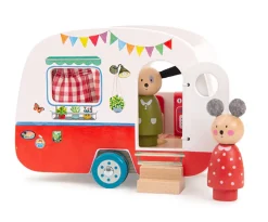 Moulin Roty Grand Family Wooden Vintage Caravan|Cottontails Baby Best