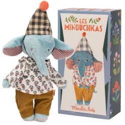 Moulin Roty Les Minouchkas Pablo the Elephant|Cottontails Baby Outlet
