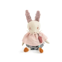 Moulin Roty musical linen rabbit|Cottontails Baby New