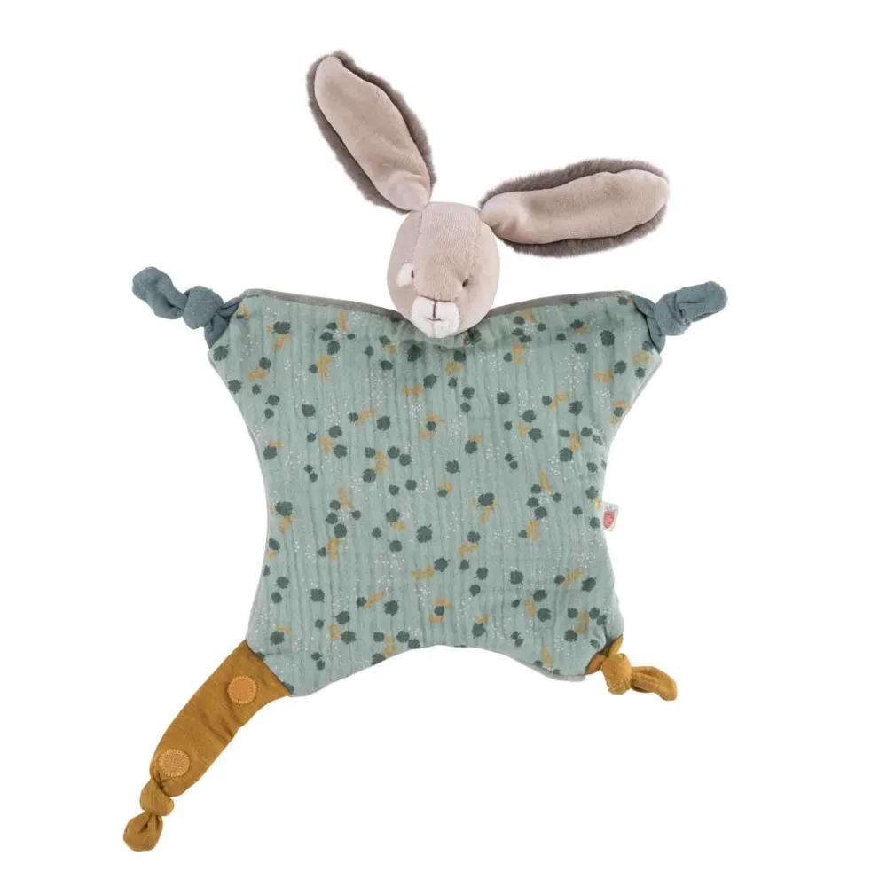 Moulin Roty Sage Bunny Comforter|Cottontails Baby Discount