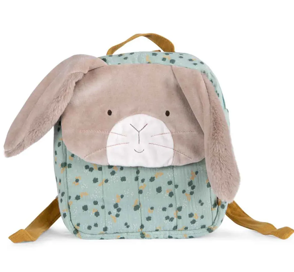 Moulin Roty Sage Bunny Rucksack|Cottontails Baby New