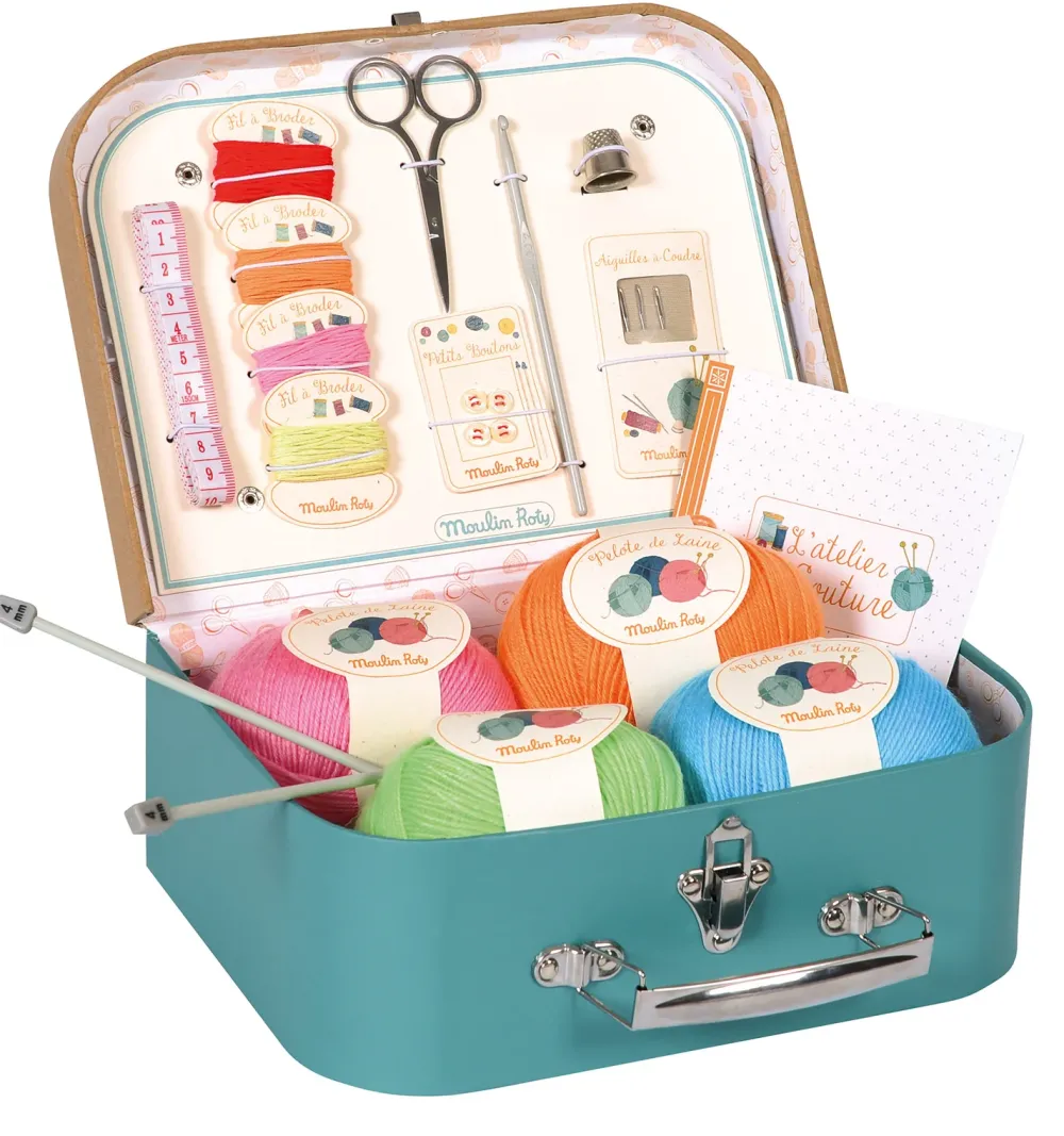 Moulin Roty sewing & knitting suitcase|Cottontails Baby Online