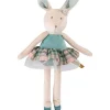 Moulin Roty Soft Blue Velvet Bunny|Cottontails Baby Clearance