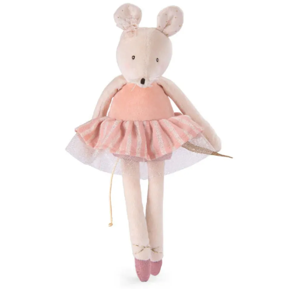 Moulin Roty Soft Pink Velvet Mouse|Cottontails Baby Outlet