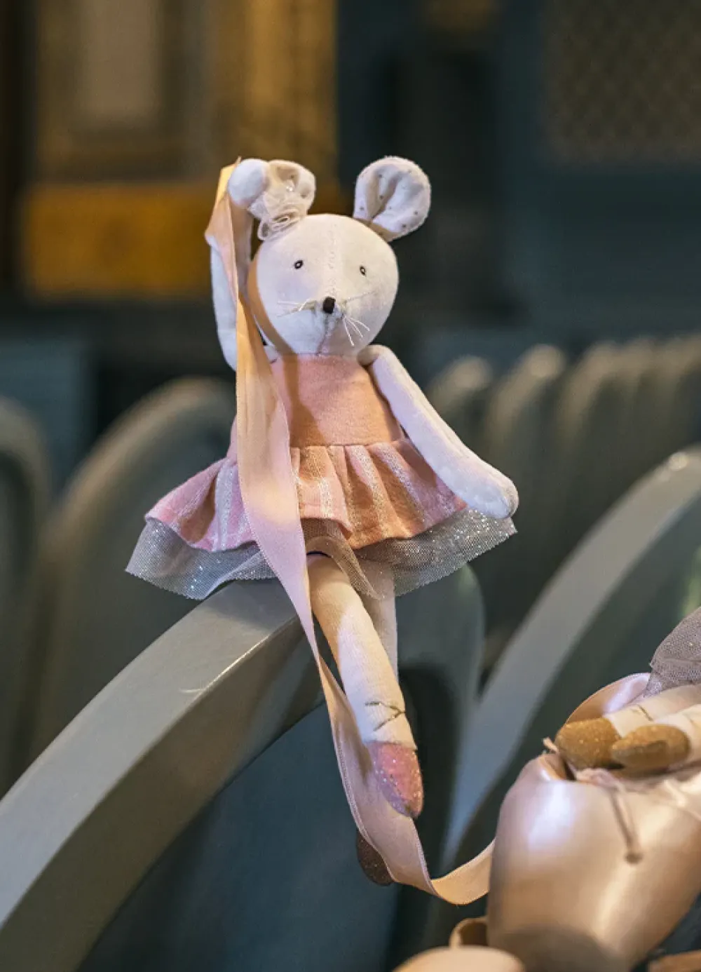 Moulin Roty Soft Pink Velvet Mouse|Cottontails Baby Outlet