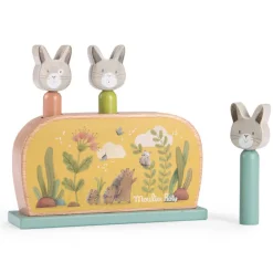 Moulin Roty Three Rabbits Wooden Pop-up Toy|Cottontails Baby Best