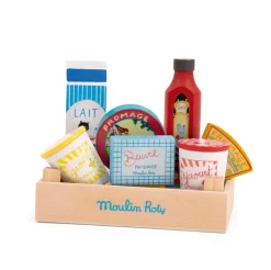 Moulin Roty wooden foods - French dairy|Cottontails Baby Best