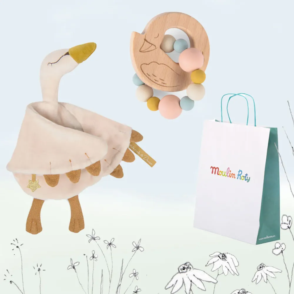 New Baby Gift Set - swans|Cottontails Baby Outlet