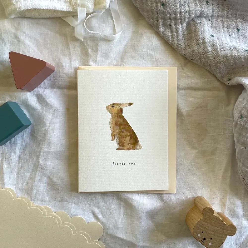 Petite bunny card 'Little One'|Cottontails Baby