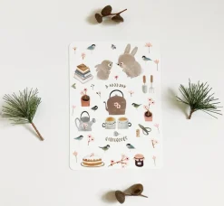 Postcard & Envelope - Bunny Teatime|Cottontails Baby Hot