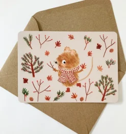 Postcard & Envelope - Harvest Mouse|Cottontails Baby New