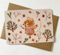 Postcard & Envelope - Harvest Mouse|Cottontails Baby New