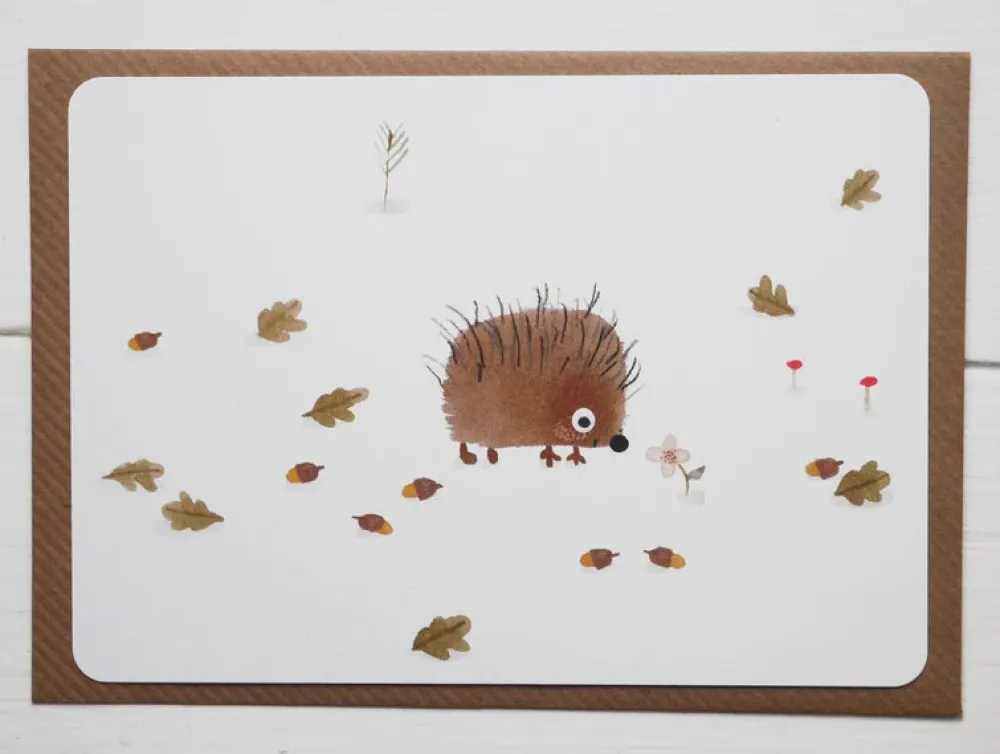 Postcard & Envelope - Little Hedgehog|Cottontails Baby Discount