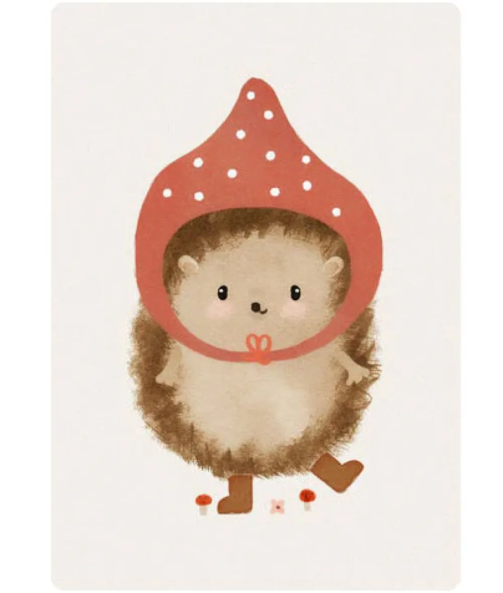 Postcard & Envelope - Pixie Hedgehog|Cottontails Baby Sale