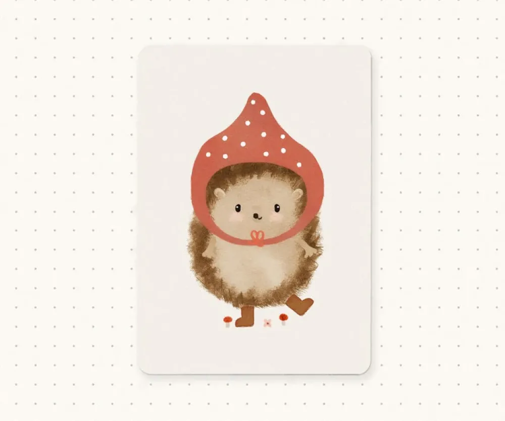 Postcard & Envelope - Pixie Hedgehog|Cottontails Baby Sale