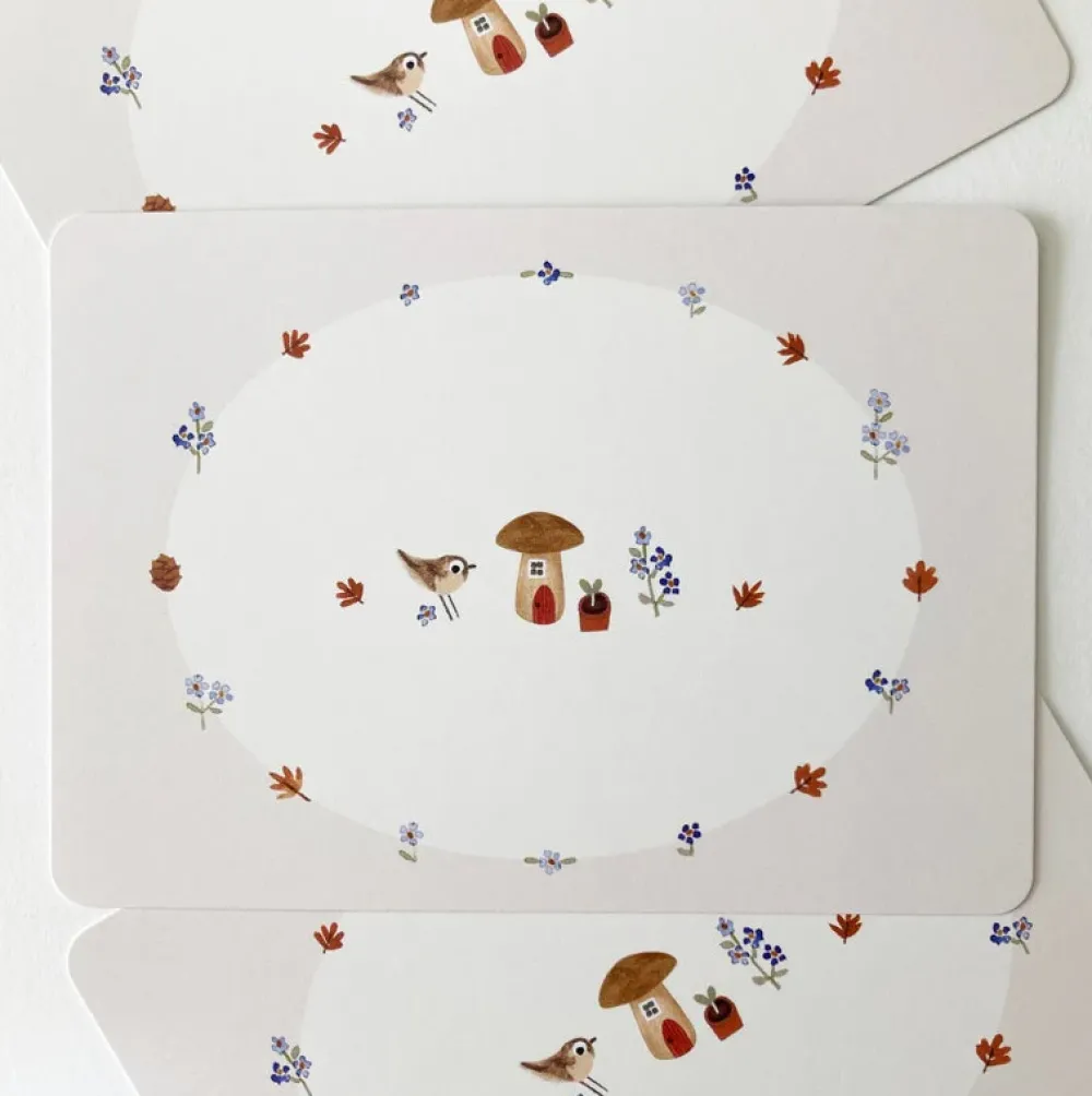 Postcard & Envelope - Toadstool Cottage|Cottontails Baby